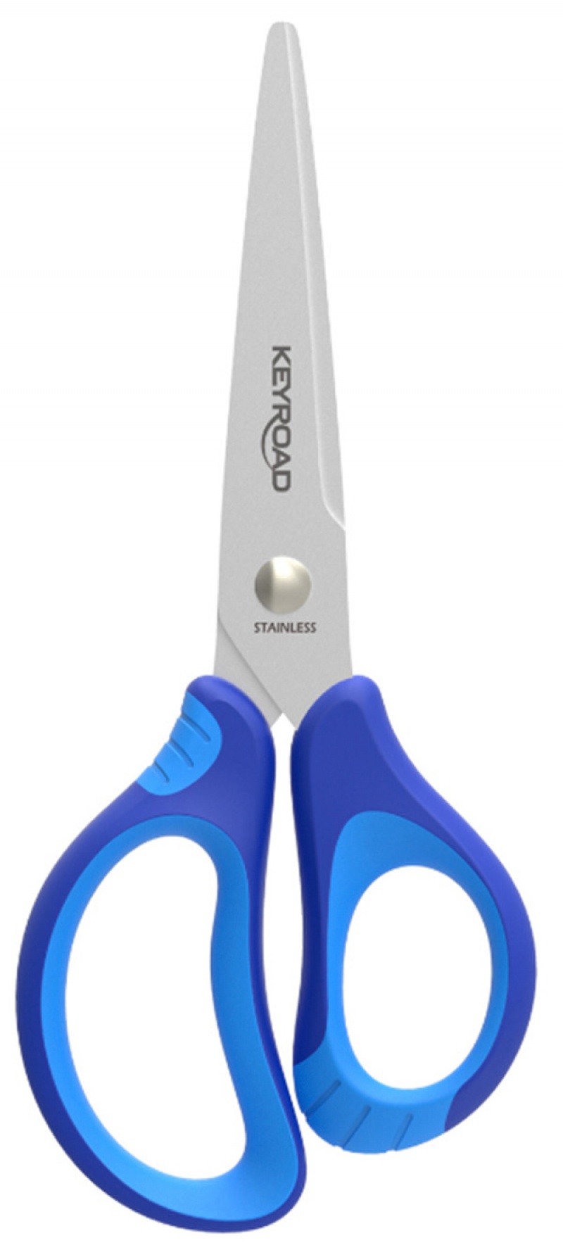 Nożyczki szkolne KEYROAD, 15cm, miękkie, pakowane na displayu, mix kolorów - obrazek 2