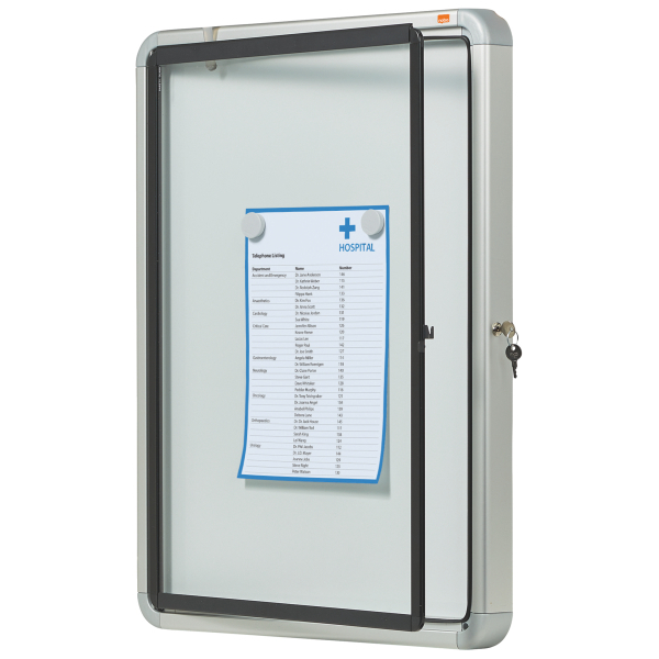 Szklana magnetyczna gablota zewnętrzna Nobo 4 x A4