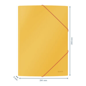 Teczka kartonowa z gumką Leitz Cosy. A4. żółta 30020019