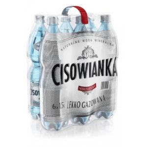 Woda CISOWIANKA 1.5l lekko gazowana zgrzewka 6 szt.