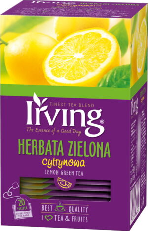 Herbata IRVING cytrynowa 20 kopert 1,5g zielona