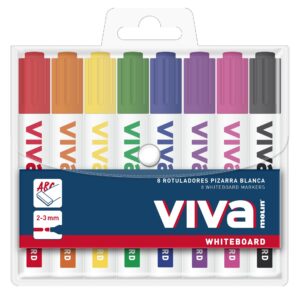 2. VIVA Markery do tablic suchościeralnych KPL 8szt