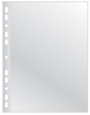 Koszulki na dokumenty Q-CONNECT, poszerzane, PP, A4, groszkowe, 40mikr., 50szt.