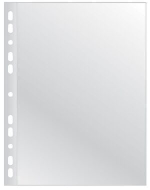 Koszulki na dokumenty Q-CONNECT, poszerzane, PP, A4, groszkowe, 40mikr., 100szt.