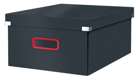 Duże pudełko do przechowywania Leitz Click & Store Cosy Aksamitny szary 53490089