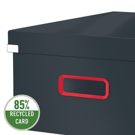 Duże pudełko do przechowywania Leitz Click & Store Cosy Aksamitny szary 53490089 - obrazek 3