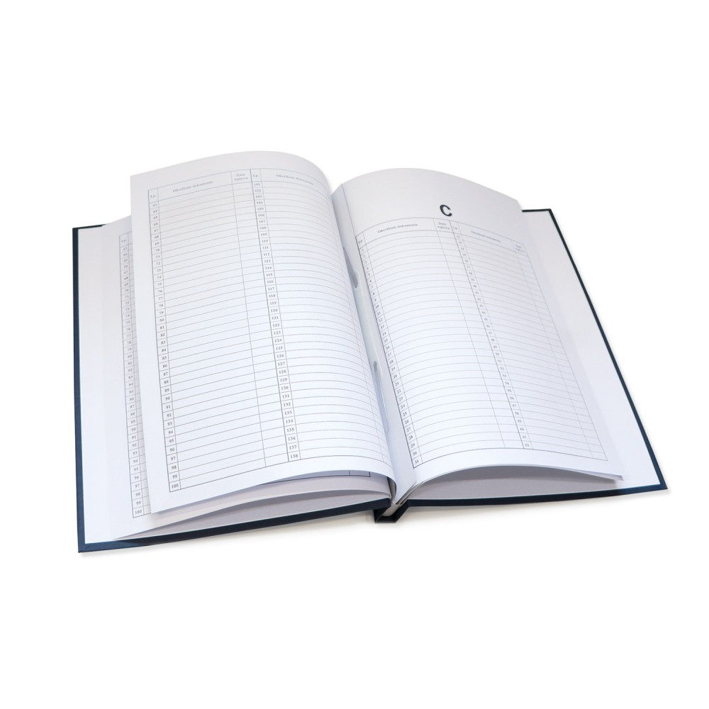 Teczka Akt Osobowych ABCDE, oklejana, sztywny grzbiet, bez treści bordo - obrazek 3