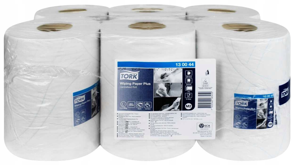 Ręcznik w roli Tork centralnego dozowania maxi, 2 warstwy, kolor biały, celuloza z makulaturą, długość 125 m. system M2 6szt