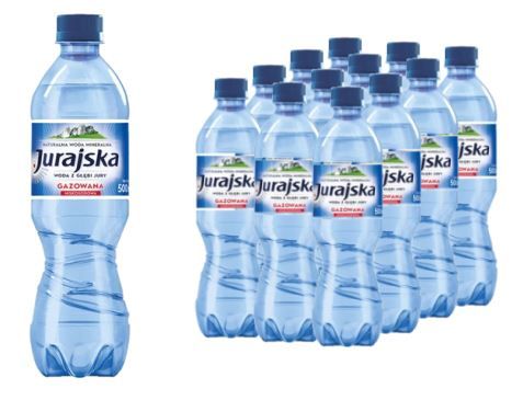 Woda JURAJSKA gazowana 0.5L zgrzewka 12 szt.
