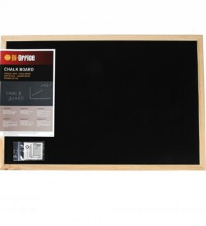 Tablica kredowa BI-OFFICE, 60x40cm, rama drewniana