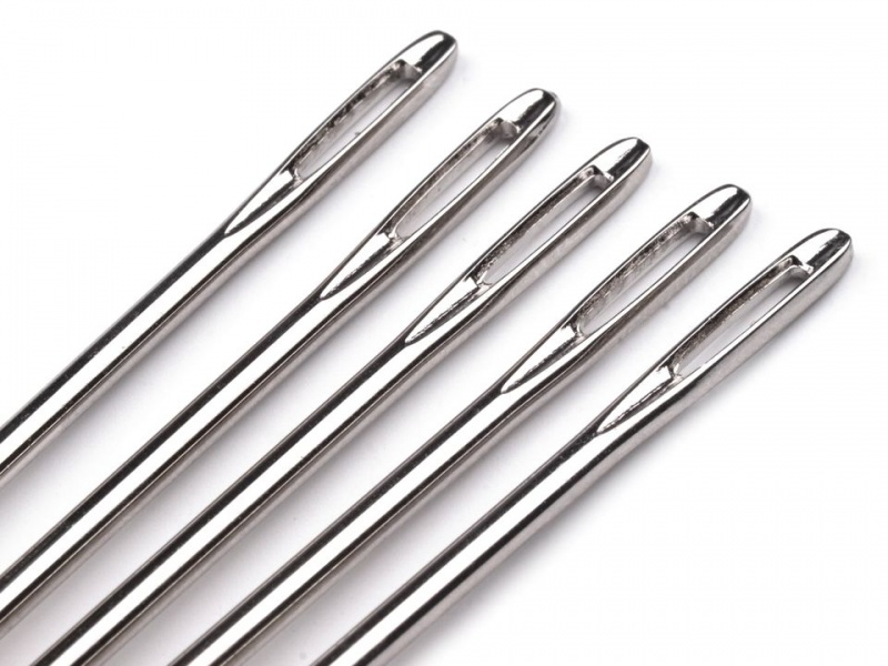 Igła introligatorska OFFICE PRODUCTS, z podłużnym uszkiem, 150mm - obrazek 2