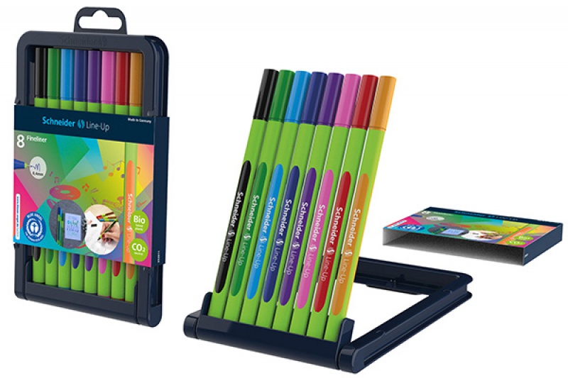 Zestaw cienkopisów SCHNEIDER Line-Up, 0,4mm, stojak, 8 szt., miks kolorów - obrazek 3