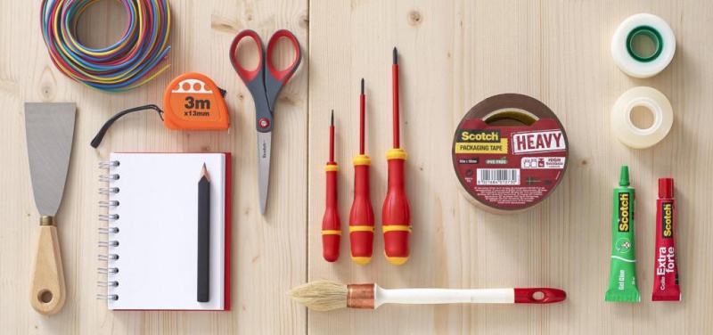 Nożyczki biurowe SCOTCH® (1448), precyzyjne, 20,5cm, czerwono-szare - obrazek 6