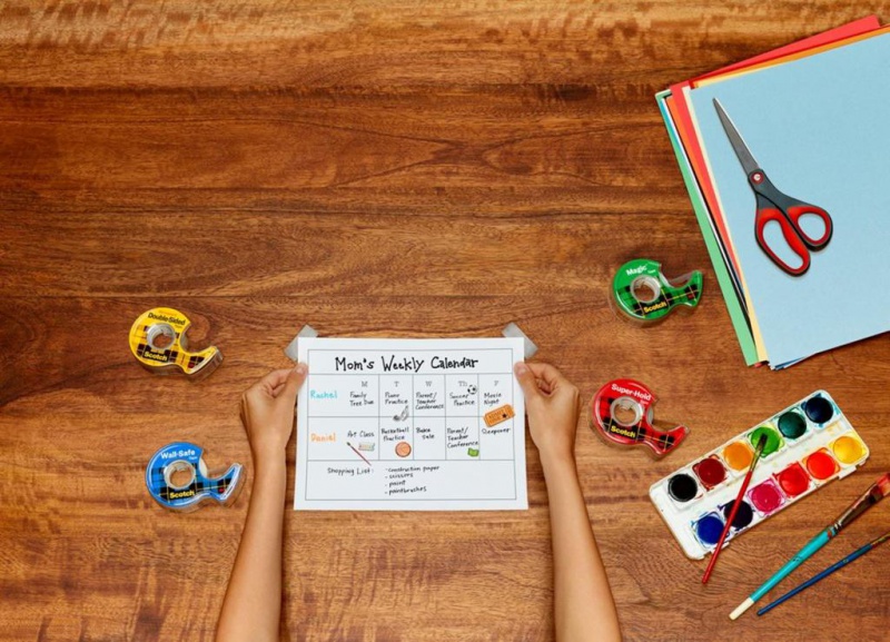 Nożyczki biurowe SCOTCH® (1448), precyzyjne, 20,5cm, czerwono-szare - obrazek 7