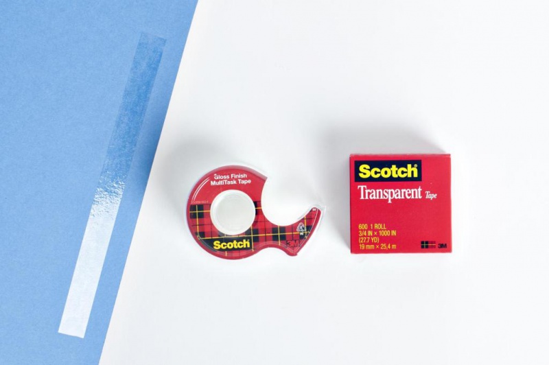 Taśma biurowa SCOTCH® Crystal Clear (600), transparentna, 19mm, 33m, w pudełku - obrazek 7