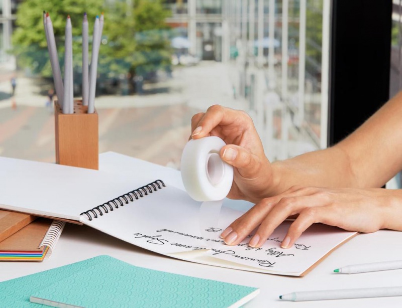 Taśma biurowa SCOTCH® Magic™ (SM3-12), matowa, z dyspenserem, 19mm, 33m, 3szt., podajnik C-38 czarny GRATIS - obrazek 7