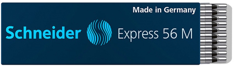 Wkład Express 56 M do długopisu SCHNEIDER, M, format D, czarny - obrazek 2