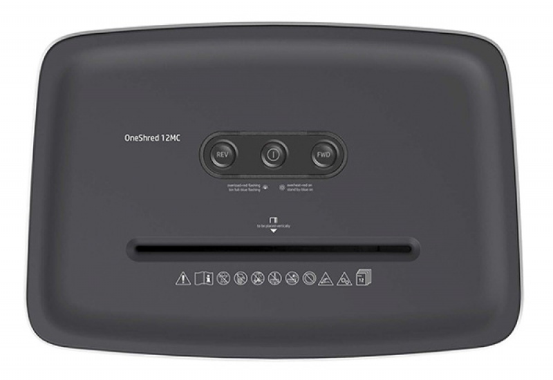 Niszczarka HP ONESHRED 12MC, mikrościnki, P-5, 12 kart., 25l, jasnoszara - obrazek 4