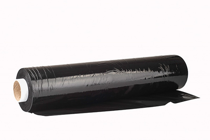 Folia stretch OFFICE PRODUCTS RĘCZNA, 2,5kg netto, szer. 500mm, gr. 23µm, czarna - obrazek 2