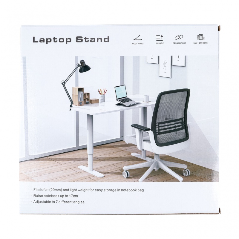 Podstawa pod laptopa Q-CONNECT, 25,5 x 1,8 x 28 cm, czarna - obrazek 5