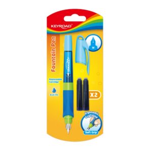 Pióro wieczne KEYROAD SMOOZZY Writer, M, z nabojami, blister, mix kolorów