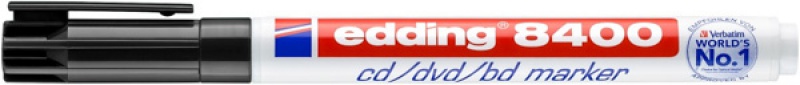 Marker do płyt cd/dvd/bd e-8400 EDDING, 0,5-1mm, czarny - obrazek 2