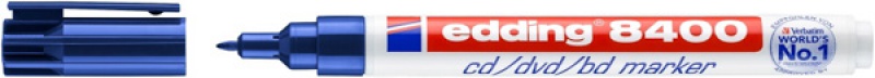 Marker do płyt cd/dvd/bd e-8400 EDDING, 0,5-1mm, niebieski