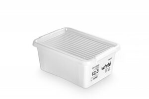 Pojemnik do przechowywania MOXOM, White Line Box, 12,5l, biały