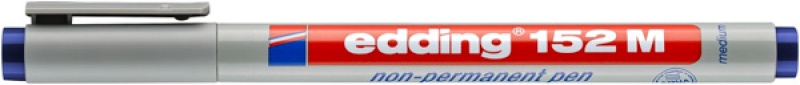 Foliopis zmywalny e-152 M EDDING, 1 mm, niebieski - obrazek 2