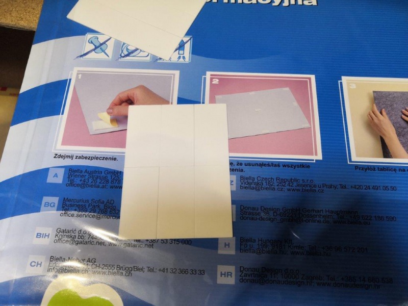 Tablica informacyjna DONAU, 58x46cm, samoprzylepna, brązowa - obrazek 2