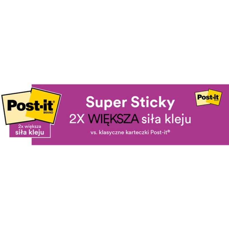 Karteczki samoprzylepne Post-it® Super Sticky XXL, BOOST, w linię, 101x152mm, 3x45 kart. - obrazek 7