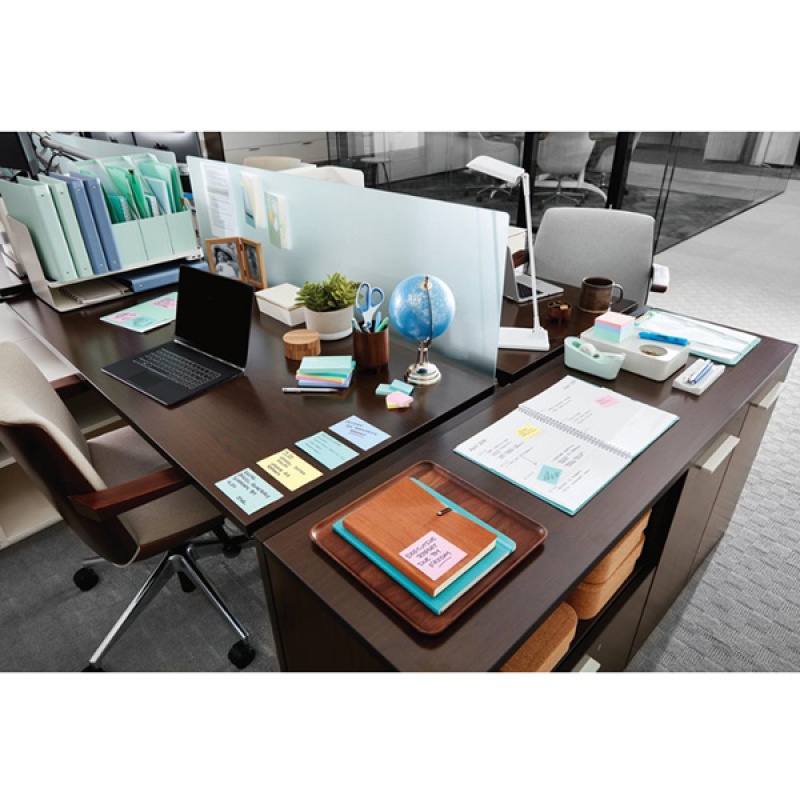 Karteczki samoprzylepne POST-IT® Recycled Notes, 38x51mm, 6x100 kart., pastelowe mix - obrazek 5