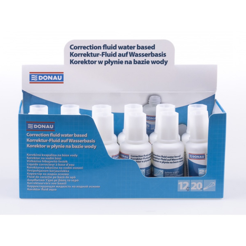Korektor w płynie DONAU z aplikatorem, 20ml, na bazie wody - obrazek 4
