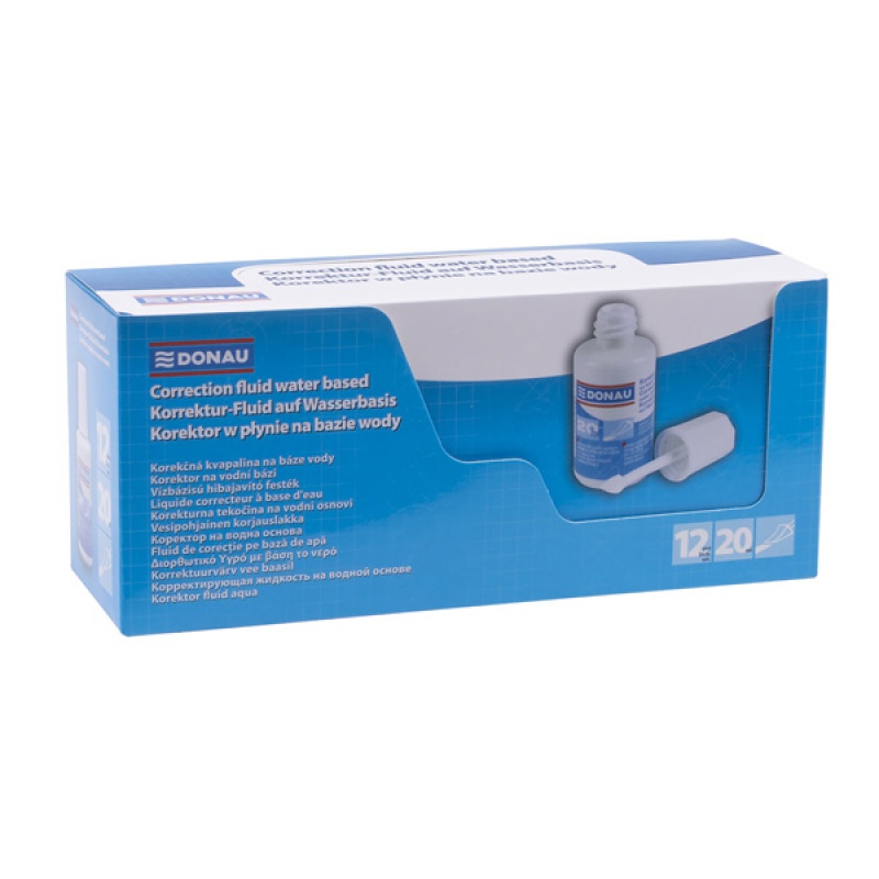 Korektor w płynie DONAU z aplikatorem, 20ml, na bazie wody - obrazek 5