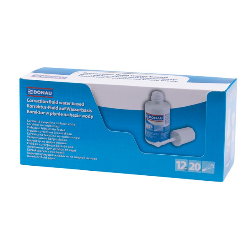 Korektor w płynie DONAU z aplikatorem, 20ml, na bazie wody - obrazek 6