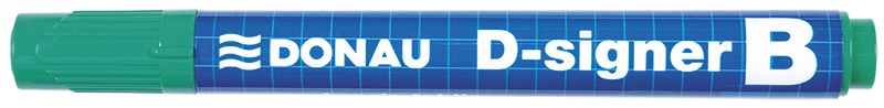 Marker do tablic DONAU D-Signer, okrągły, 2-4mm (linia), zawieszka, zielony - obrazek 2