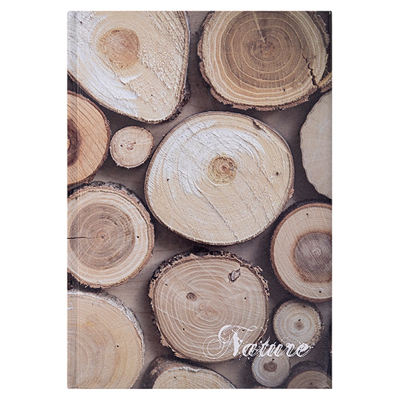 Brulion OFFICE PRODUCTS, Nature, A5, w kratkę, 96 kart., mix - obrazek 2