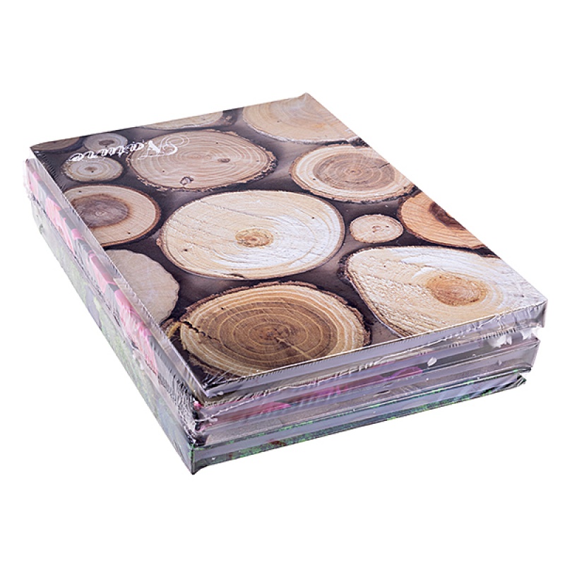 Brulion OFFICE PRODUCTS, Nature, A5, w kratkę, 96 kart., mix - obrazek 6