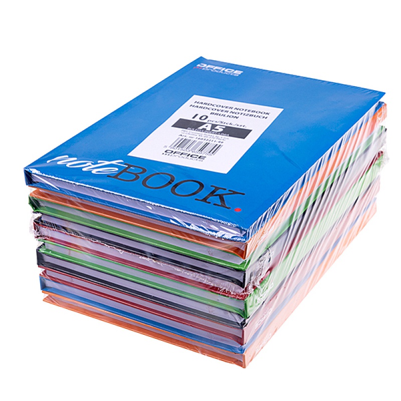 Brulion OFFICE PRODUCTS, A5, w linie, 96 kart., mix kolorów - obrazek 2