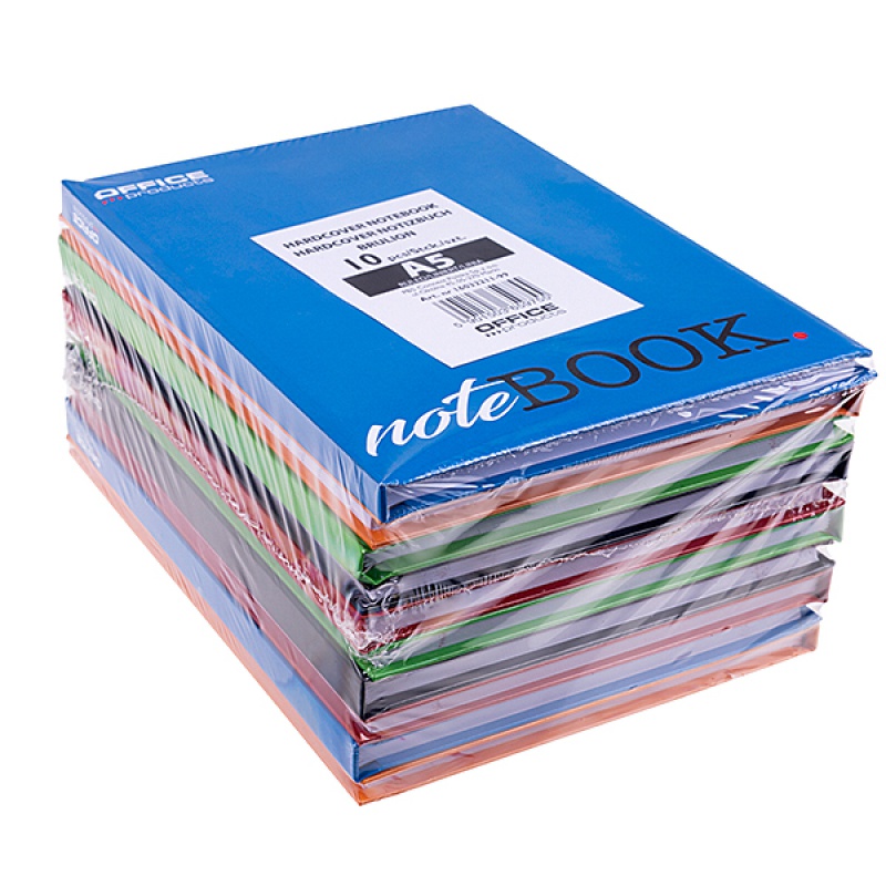 Brulion OFFICE PRODUCTS, A5, w linie, 96 kart., mix kolorów - obrazek 3