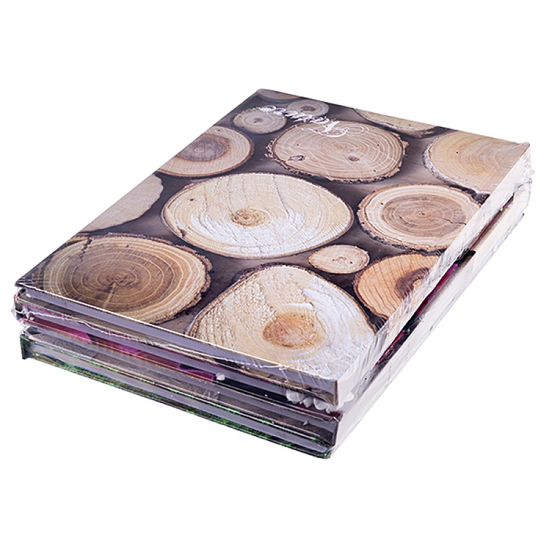 Brulion OFFICE PRODUCTS, Nature, A5, w linie, 96 kart., mix - obrazek 2