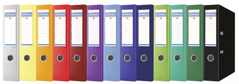 Segregator DONAU Premium-S, PP, A4/75mm, niebieski - obrazek 2