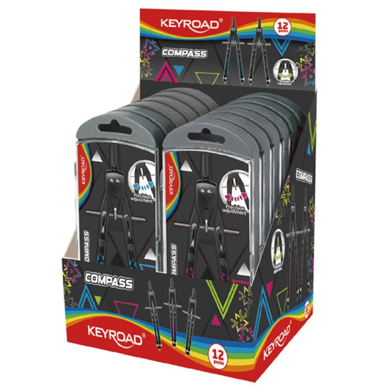 Cyrkiel KEYROAD Fast Track Fashion Printing, metalowy, zawieszka, mix kolorów - obrazek 3
