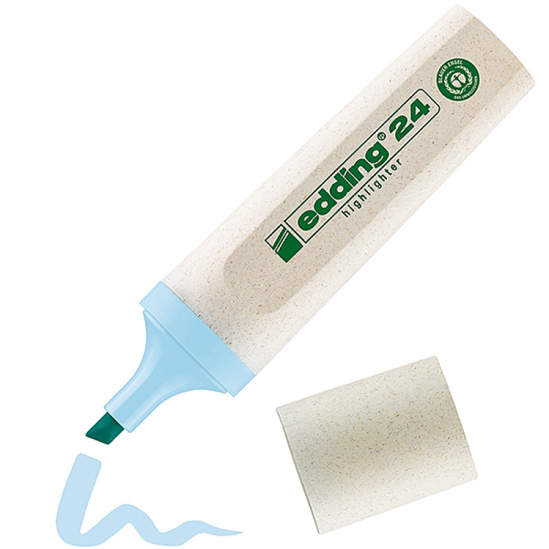 Zakreślacz E-24 ECOLINE EDDING, 2-5 mm, pastelowy niebieski