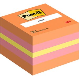 Mini Kostka samoprzylepna POST-IT® (2051P), 51x51mm, 1x400 kart., różowa