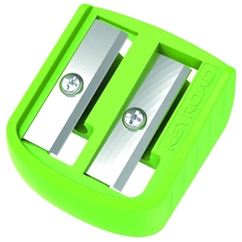 Temperówka plastikowa KEYROAD Easy-Sharp, podwójna, 72 szt., w tubie, mix kolorów - obrazek 2