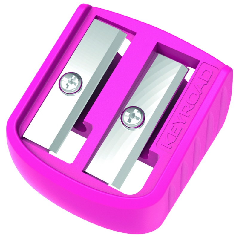 Temperówka plastikowa KEYROAD Easy-Sharp, podwójna, 72 szt., w tubie, mix kolorów - obrazek 3