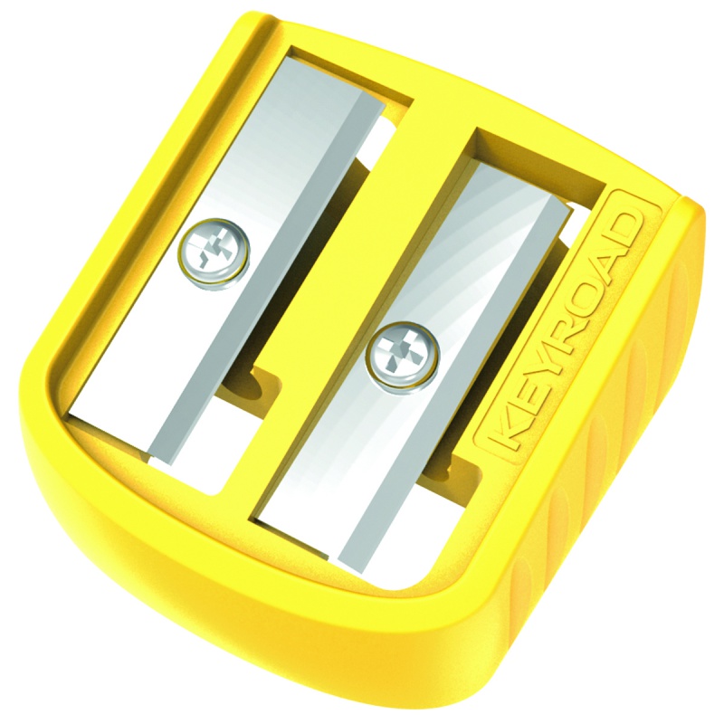 Temperówka plastikowa KEYROAD Easy-Sharp, podwójna, 72 szt., w tubie, mix kolorów - obrazek 4