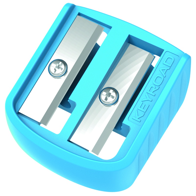 Temperówka plastikowa KEYROAD Easy-Sharp, podwójna, 72 szt., w tubie, mix kolorów - obrazek 5