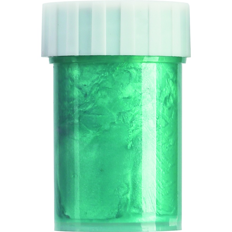 Farby plakatowe KEYROAD Metallic, 6x22ml, pędzelek gratis, w pudełku, mix kolorów - obrazek 5